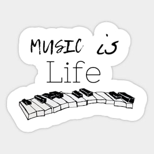 Music is life Sticker